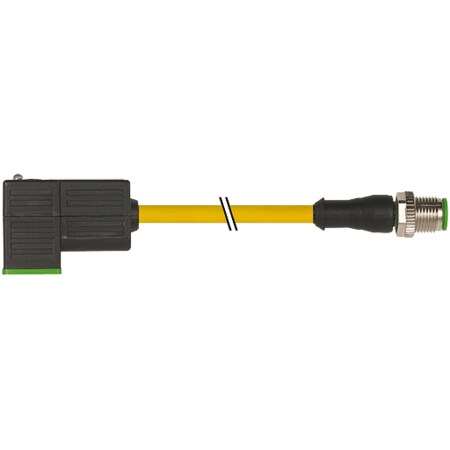 Murrelektronik M8 male 0 Degree / M8 male 0 Degree, shielded, EC, PUR 1x4xAWG26 shielded gn UL/CS 7000-41041-0160030